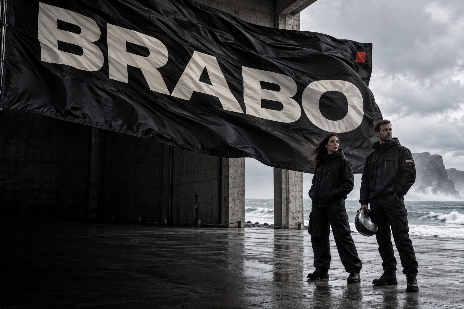 BRABO flag and creative crew in a campaign concept